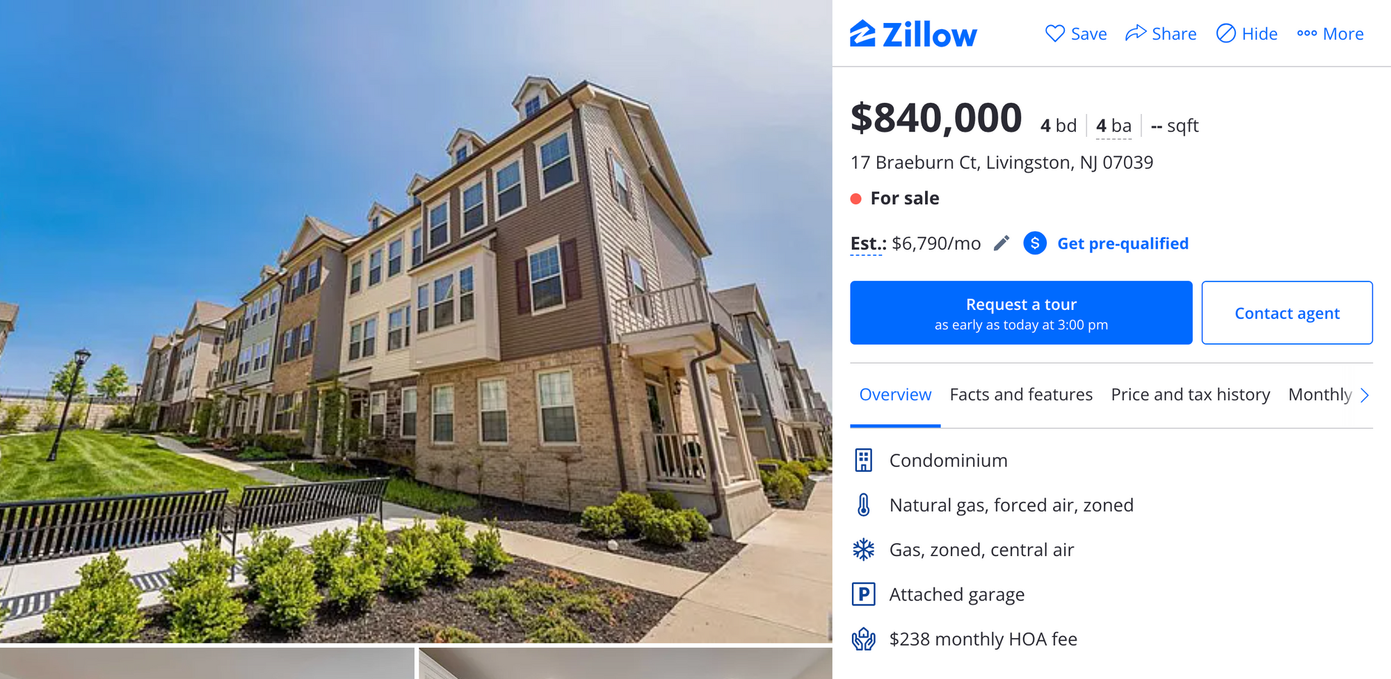 Property For Sale: $840K