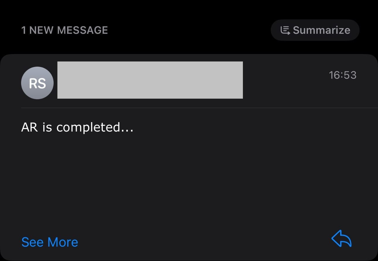 AR Completed