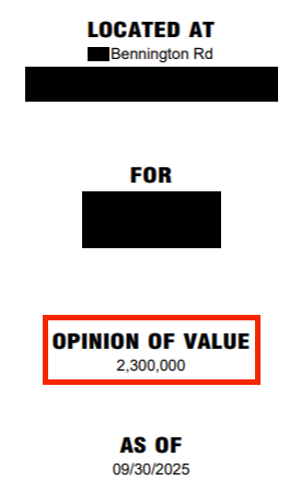 Bennington Appraisal