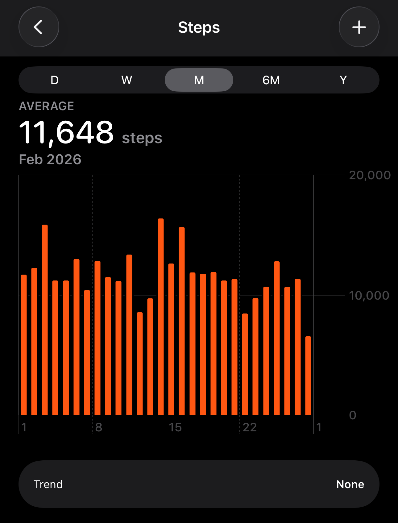 Feb Step Count